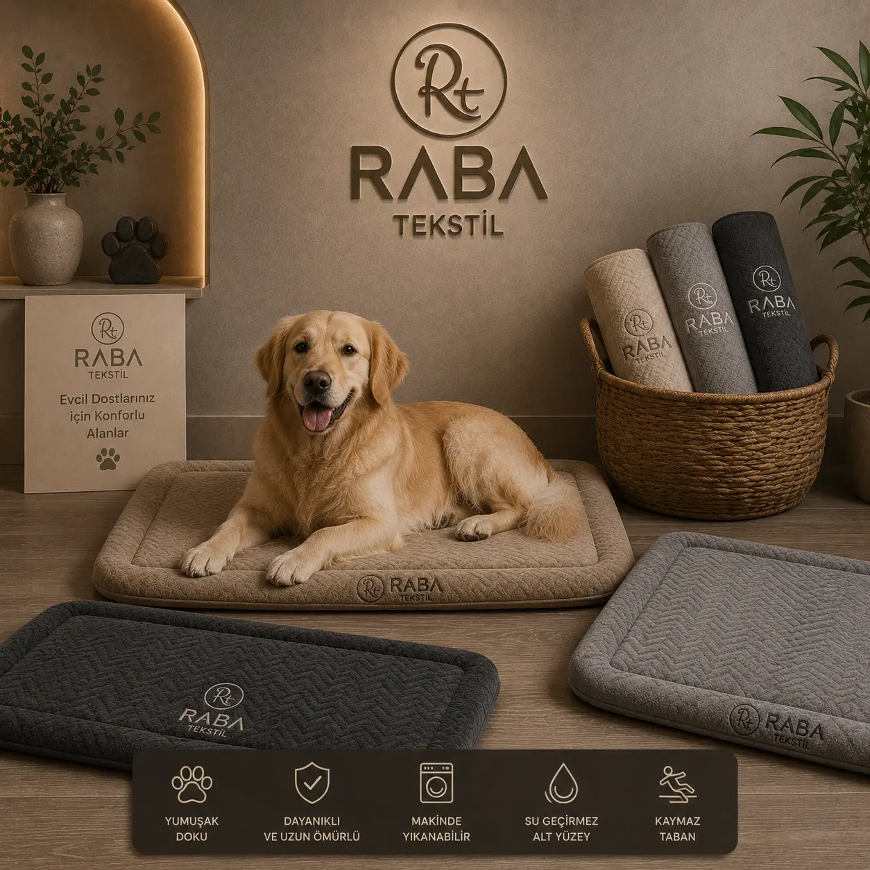 Raba - Tekstil - Evcil - Hayvan - Paspası