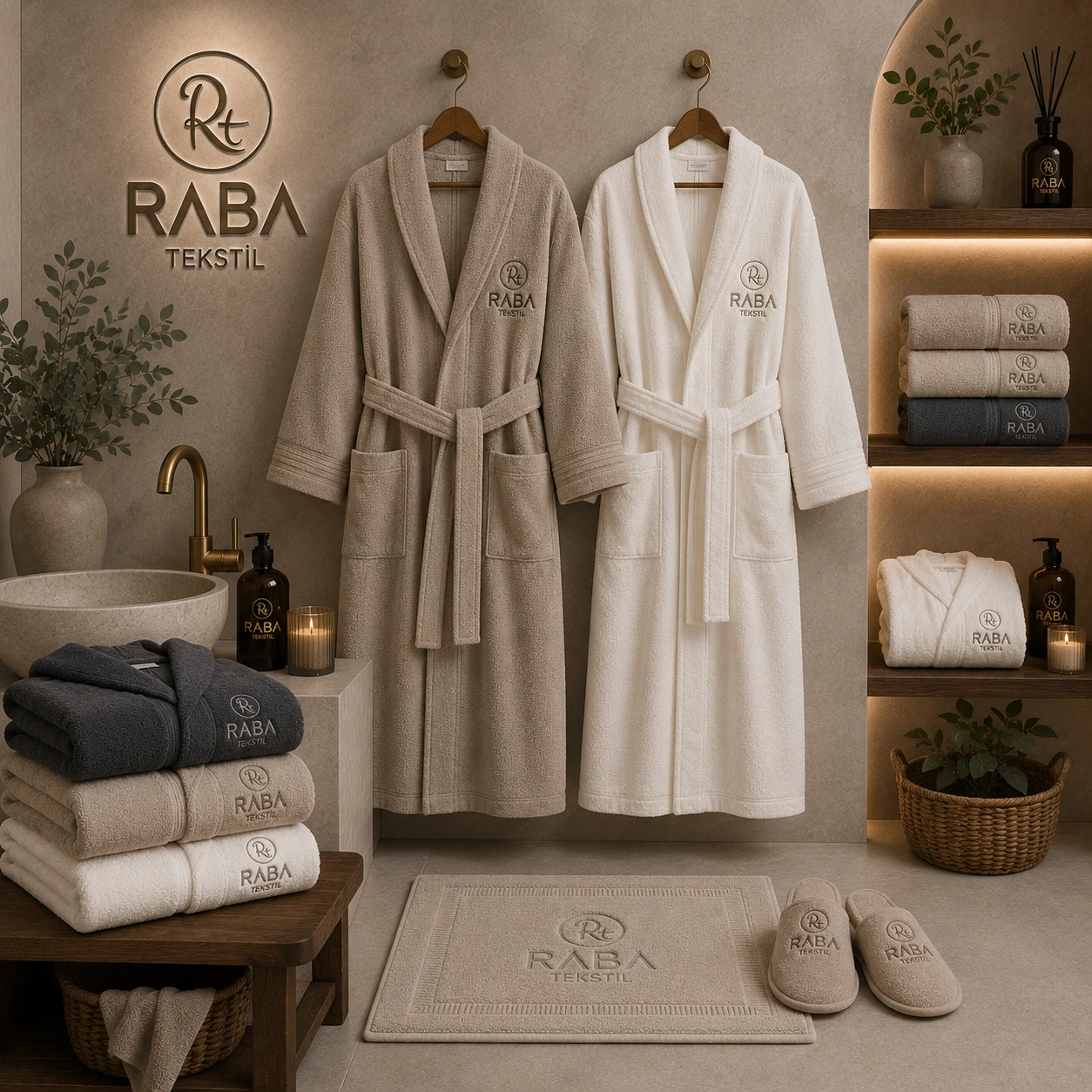 Raba - Tekstil - Yetişkin - Bornozu
